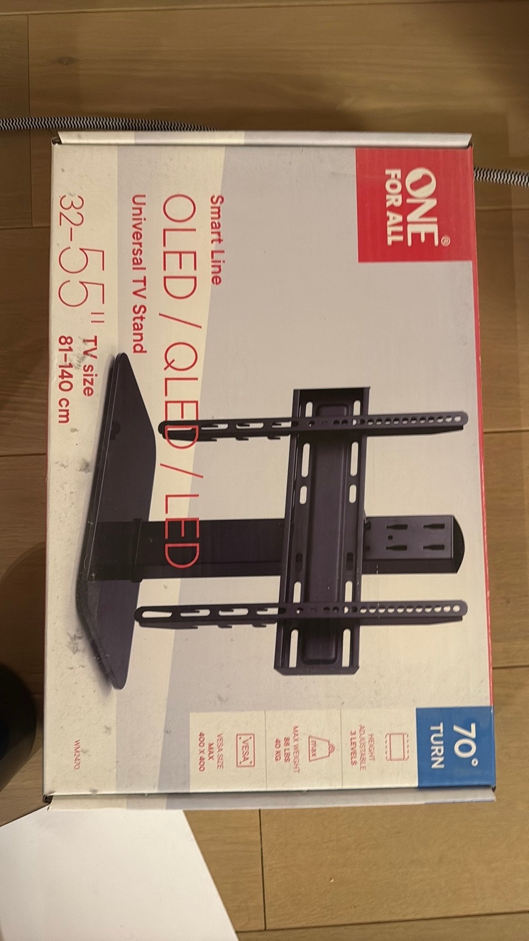 Support universel TV 32-55 pouces, TV, Hi-fi & Vidéo, Enlèvement, Comme neuf