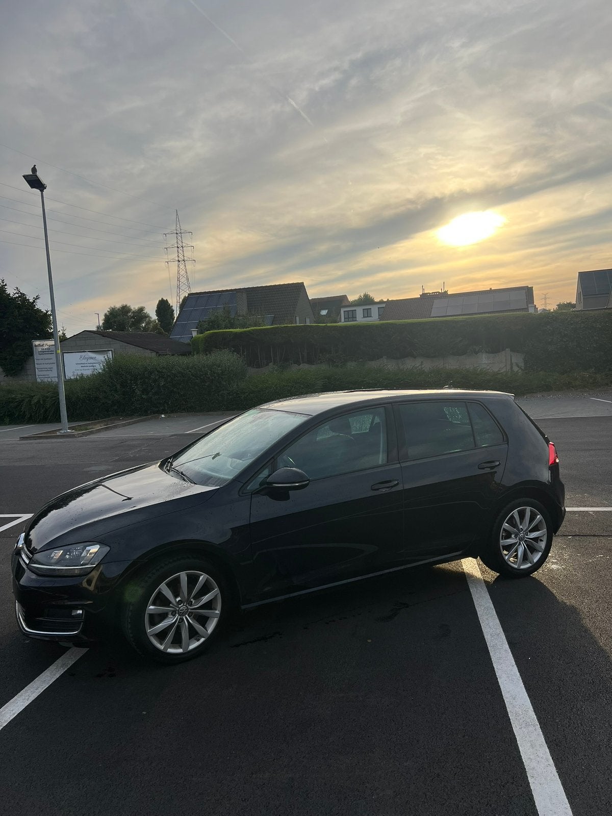 Volkswagen golf 7 highline tsi 1.4 (automaat), Auto's, Automaat, Alcantara, Zwart, 5 deurs
