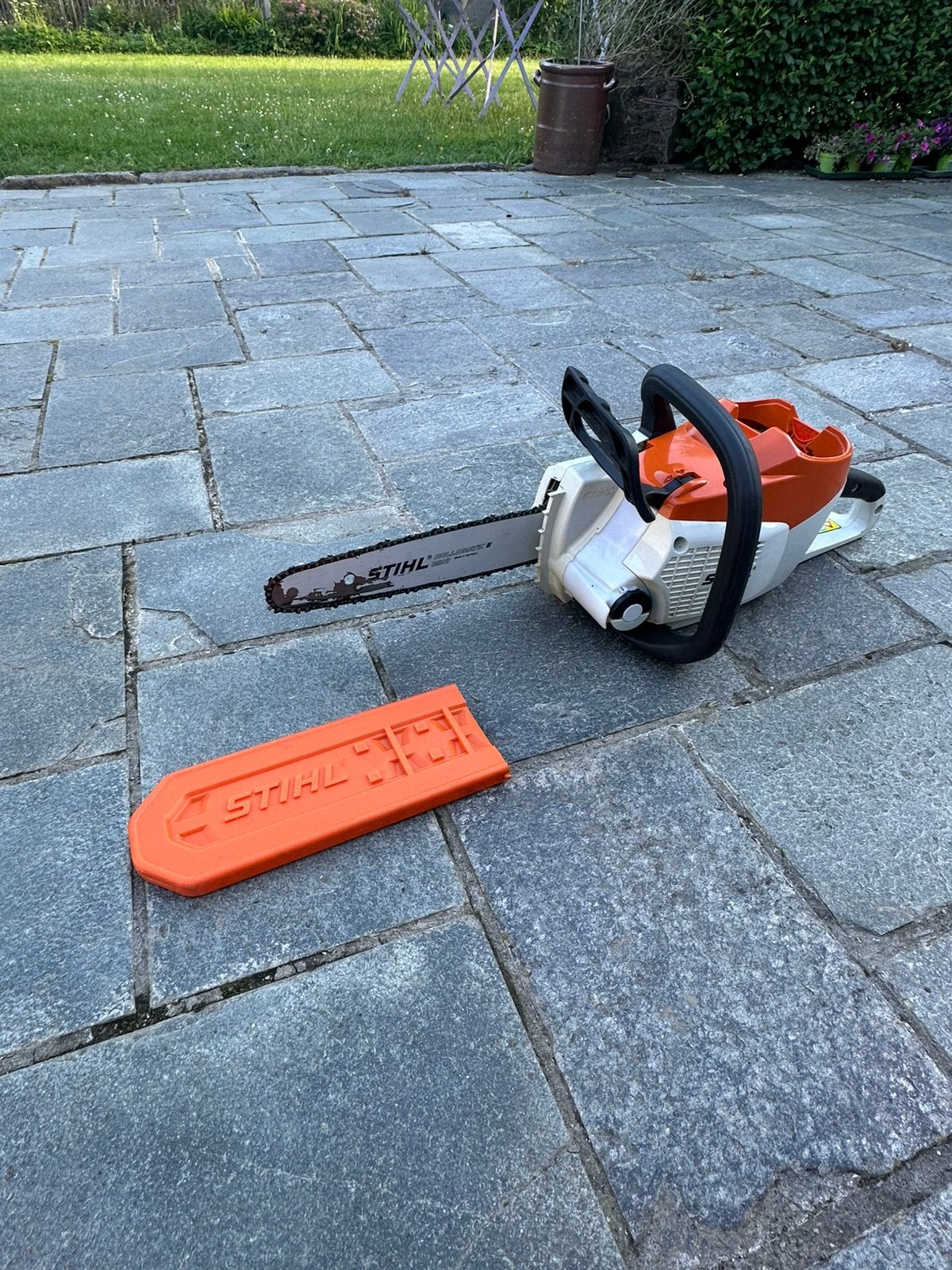 Stihl msa 160c accu kettingzaag, Tuin en Terras, Heggenscharen, Ophalen, Zo goed als nieuw, Accu