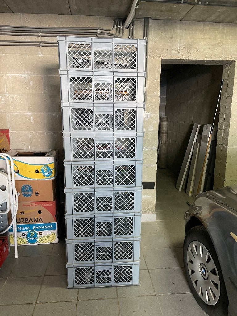engels bakken 60x40x20 geperforeerd plastic bakken, Doe-het-zelf en Bouw, Ophalen, Zo goed als nieuw