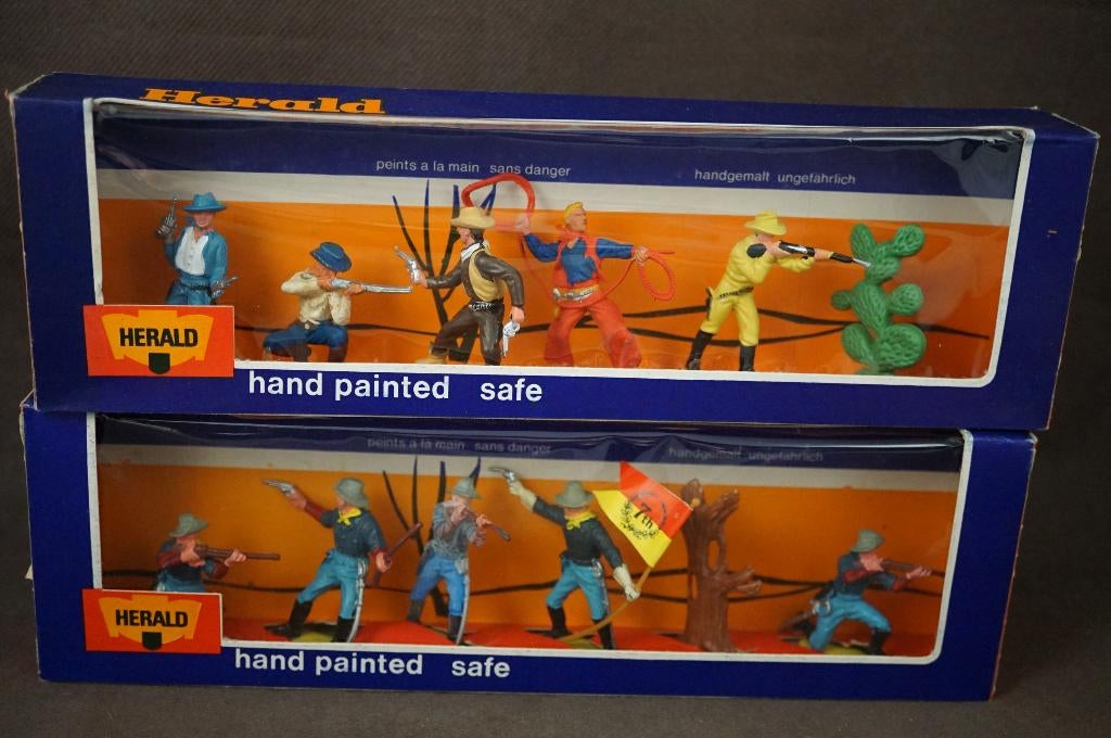 Britains Herald 7th cavalry en Cowboys - TOP vintage, Antiek en Kunst, Ophalen of Verzenden