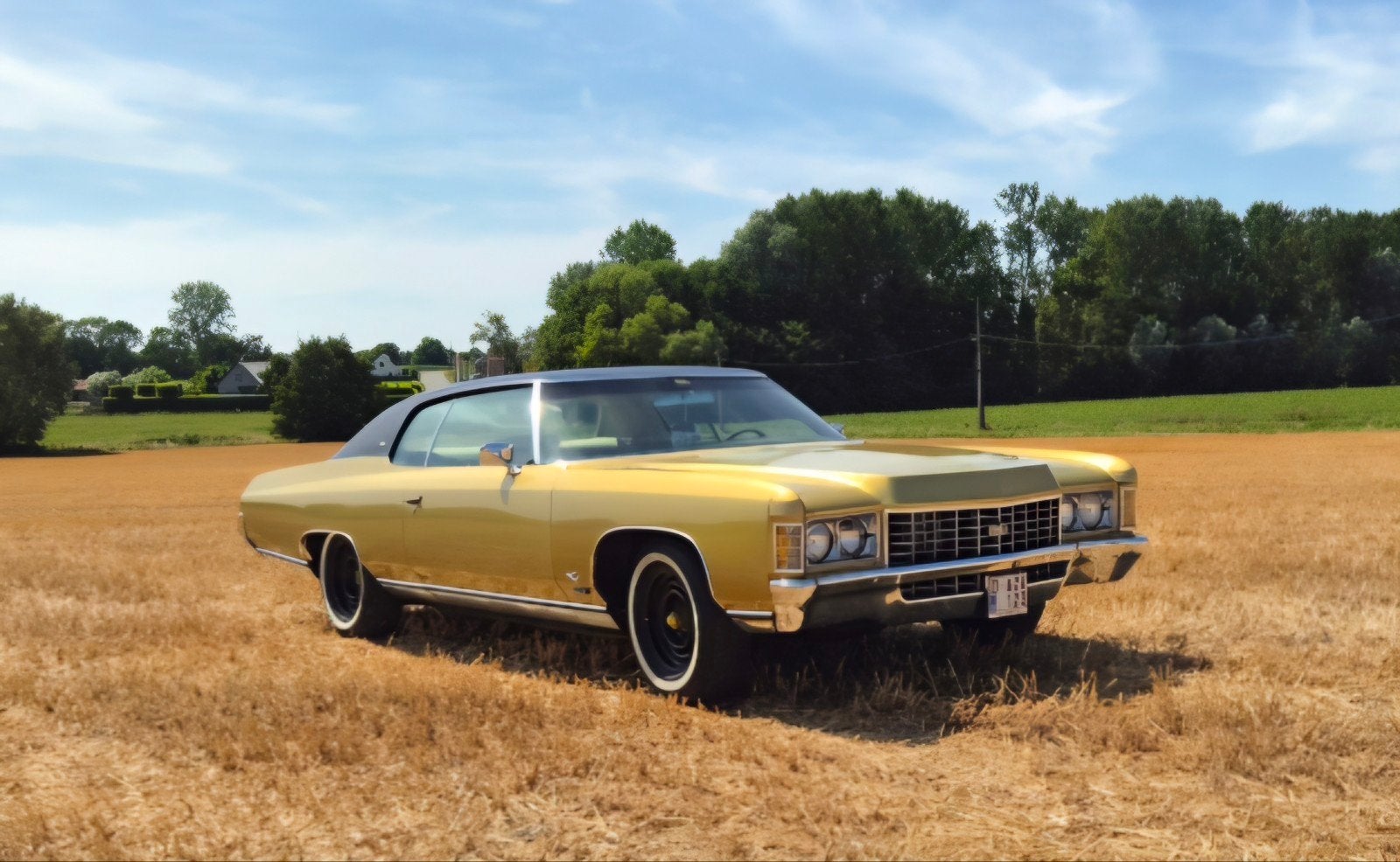 Prachtige Chevrolet Caprice coupe 400ci 1971, Auto's, Oldtimers, Automaat, Achterwielaandrijving, 6600 cc, Overige kleuren