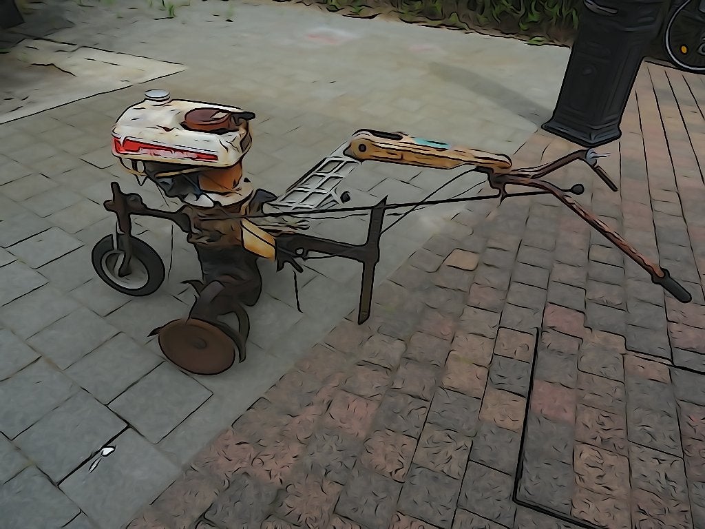 moto standaart, Ophalen, Gebruikt, Tuinfrees