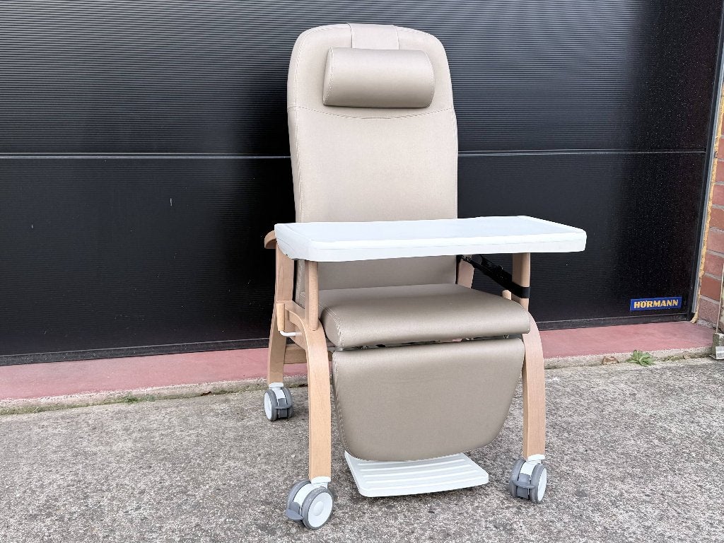 HAELVOET Fero relaxzetel met bijzettafel, 75 à 100 cm, Enlèvement ou Envoi, Comme neuf, Bois