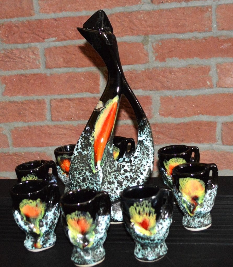 Carafe Valleuris avec 8 tasses, Enlèvement ou Envoi