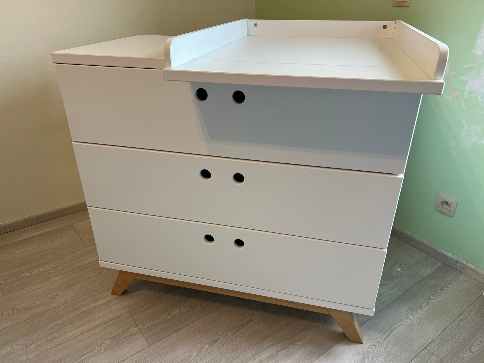 TK: Bopita Lynn commode met barrier, model ogen, Enfants & Bébés, Chambre d'enfant | Commodes & Armoires, Utilisé, Commode, Enlèvement