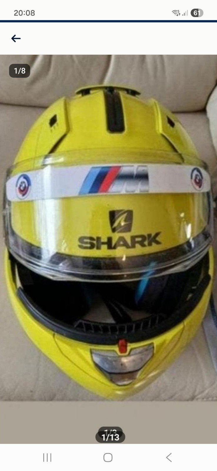 CASQUE SHARK MODULABLE  QUALITÉ PRIX 50 EUR, Motos, Enlèvement, S, Shark