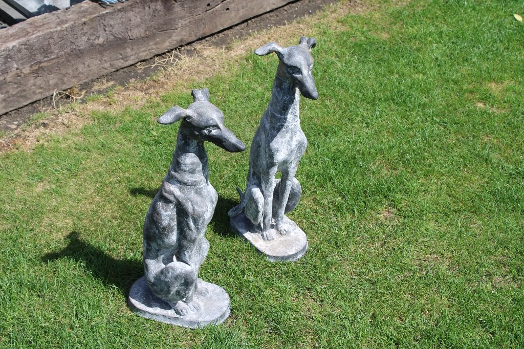 chien lévrier assis en fonte pat pierre ., Enlèvement ou Envoi, Neuf