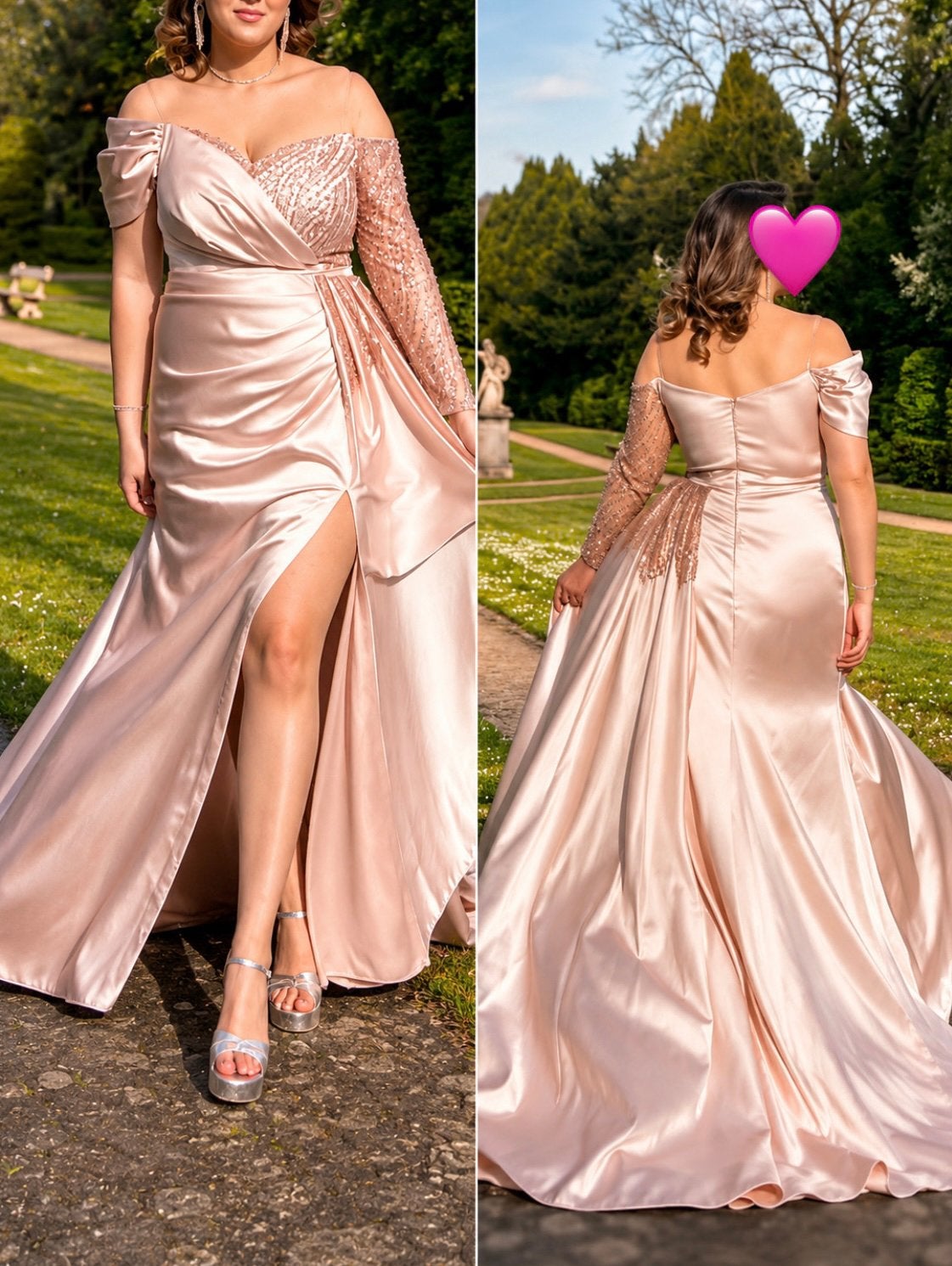 Robe de soirée rose poudré, Vêtements | Femmes, Enlèvement ou Envoi, Comme neuf, Rose