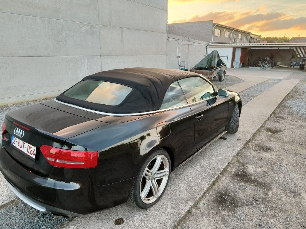S5 Cabriolet 3.0 V6 TFSI Quattro Zwart & Magma Rood Leder, Autos, Audi, Cuir, Euro 5, Achat, Cabriolet