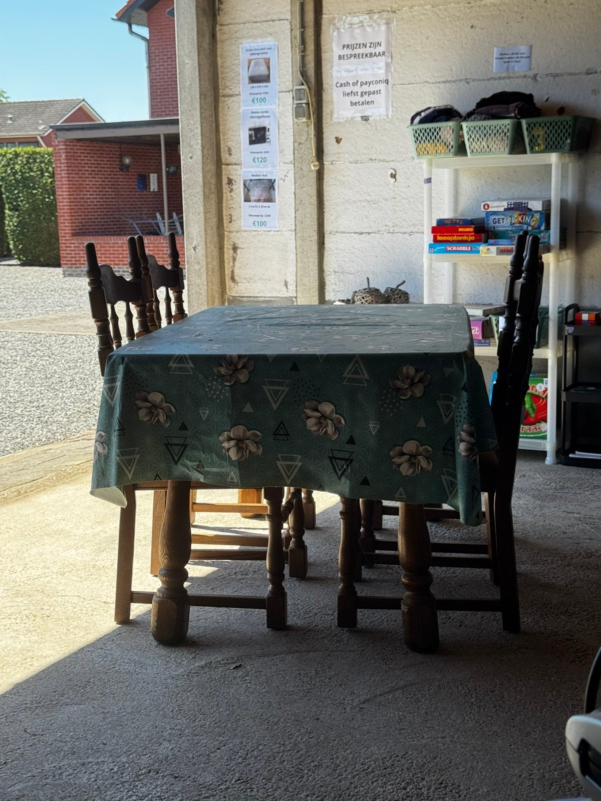 Tafel met 4 stoelen, Maison & Meubles, Salles à manger complètes, Enlèvement, Utilisé, 4 à 6 chaises
