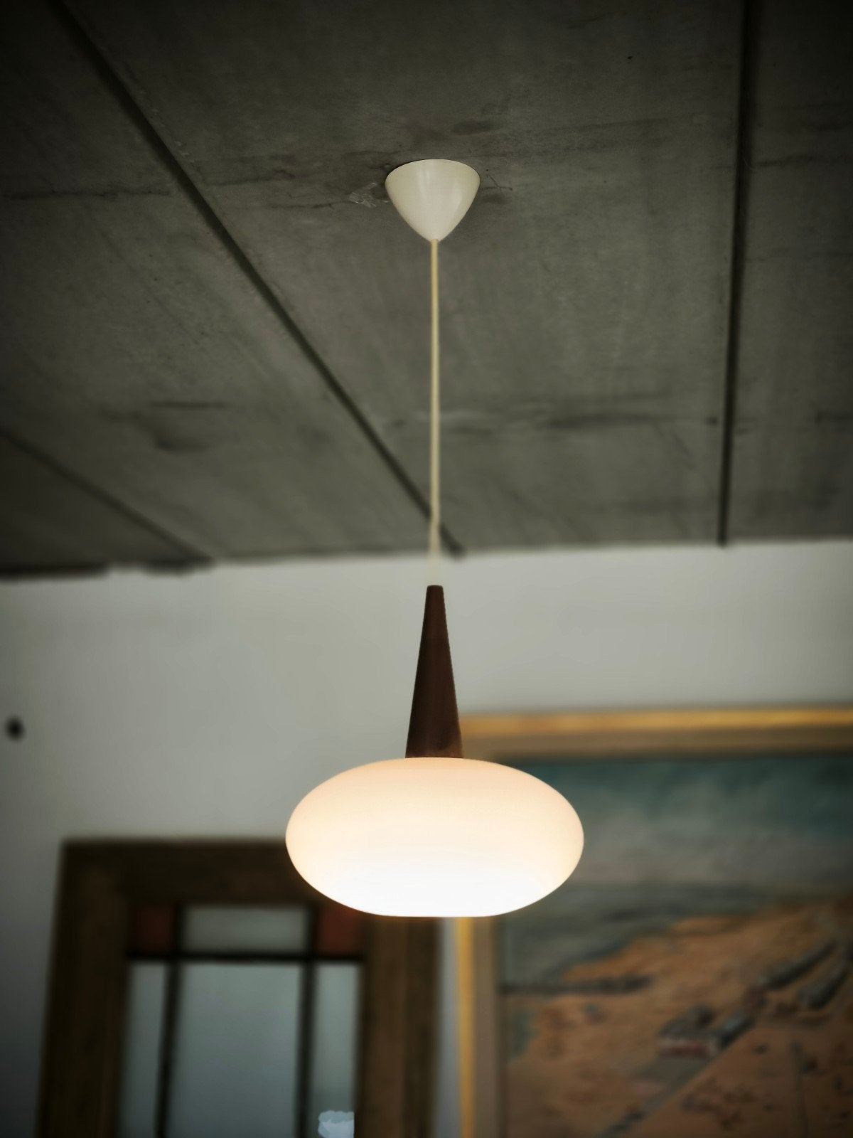 Suspension Scandinave Louis Christian Kalff pour Philips, an, Maison & Meubles, Neuf, Vintage, Verre, Enlèvement