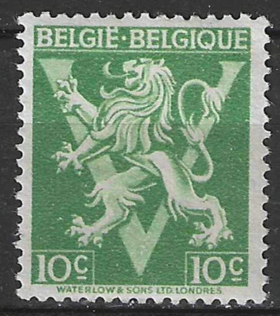 Belgie 1944 - Yvert/OBP 675A - Heraldieke leeuw met V (PF), Postzegels en Munten, Verzenden, Postfris, Postfris