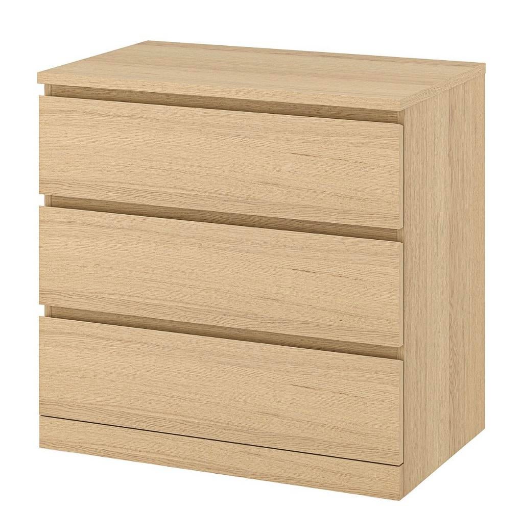 Deux petite commodes malme Ikea chaque 50 eur, Enlèvement, Utilisé