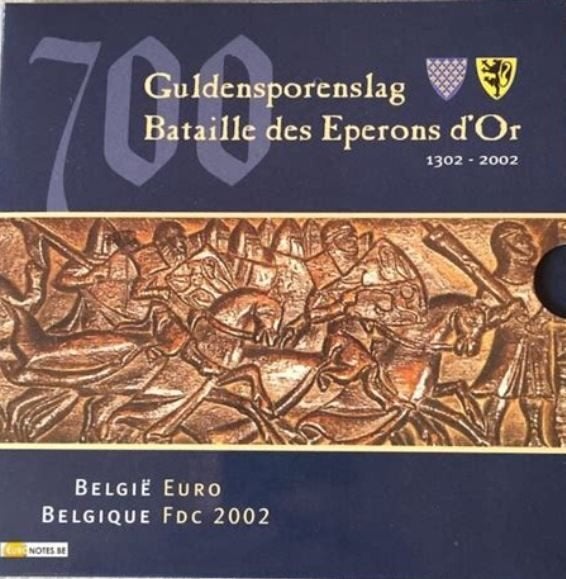 euro set BU FDC Guldensporenslag met extra penning, Ophalen, Overig, Setje