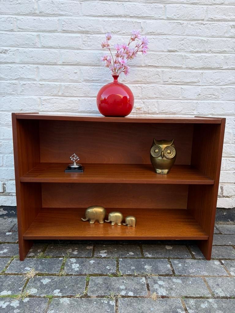 Vintage boekenkast/plank in Scandinavische stijl, Huis en Inrichting, Kasten | Boekenkasten, Ophalen, Gebruikt, Teakhout