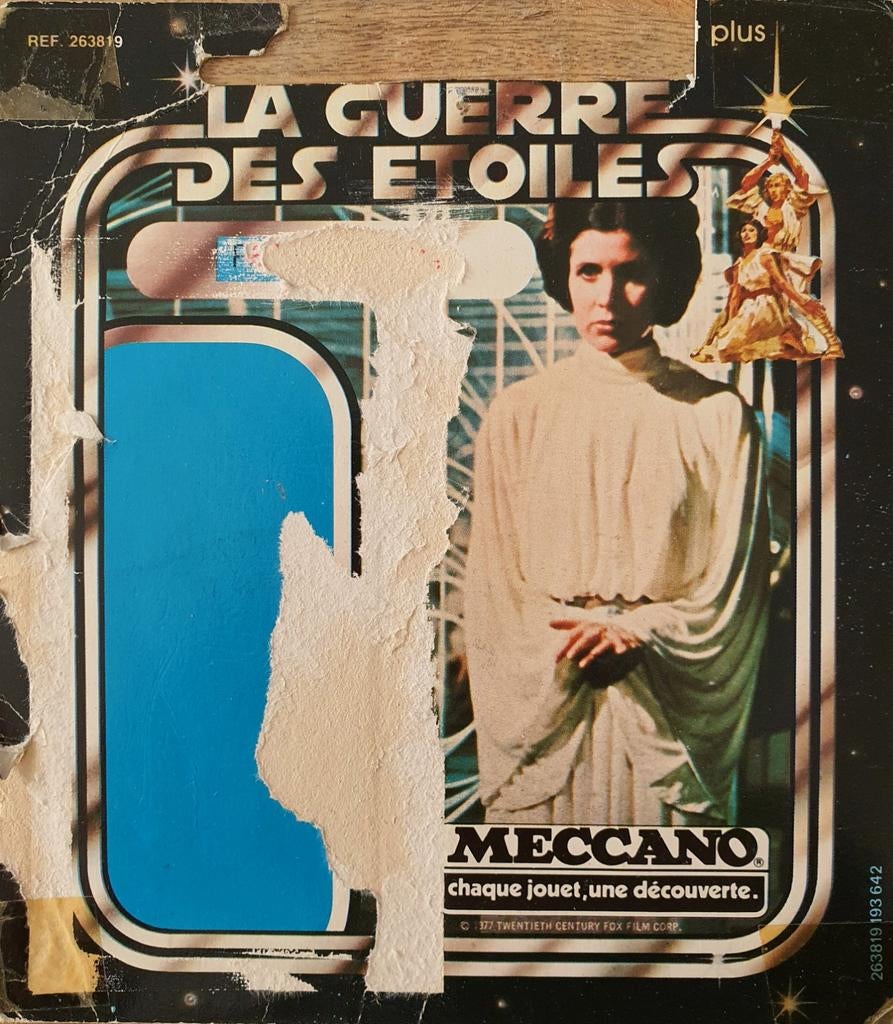 Star Wars : Back Card 'Princesse Leia Organa' Vintage 1977, Collections, Star Wars, Figurine, Enlèvement ou Envoi