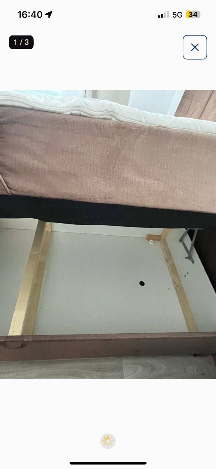 boxspring, Maison & Meubles, Enlèvement, Utilisé