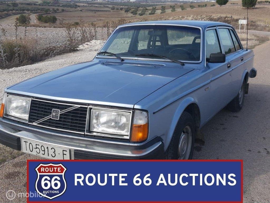 Volvo 244 GL | 1980 | Route 66 Auctions, Zwart, Bedrijf, Handgeschakeld, Overige carrosserie