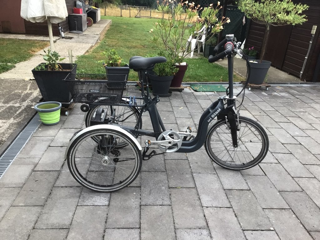 TRICYCLE DI BLASI GRIS REPLIABLE, Vélos & Vélomoteurs, Accès (extra) bas, Autres marques, Frein sur jante, Enlèvement