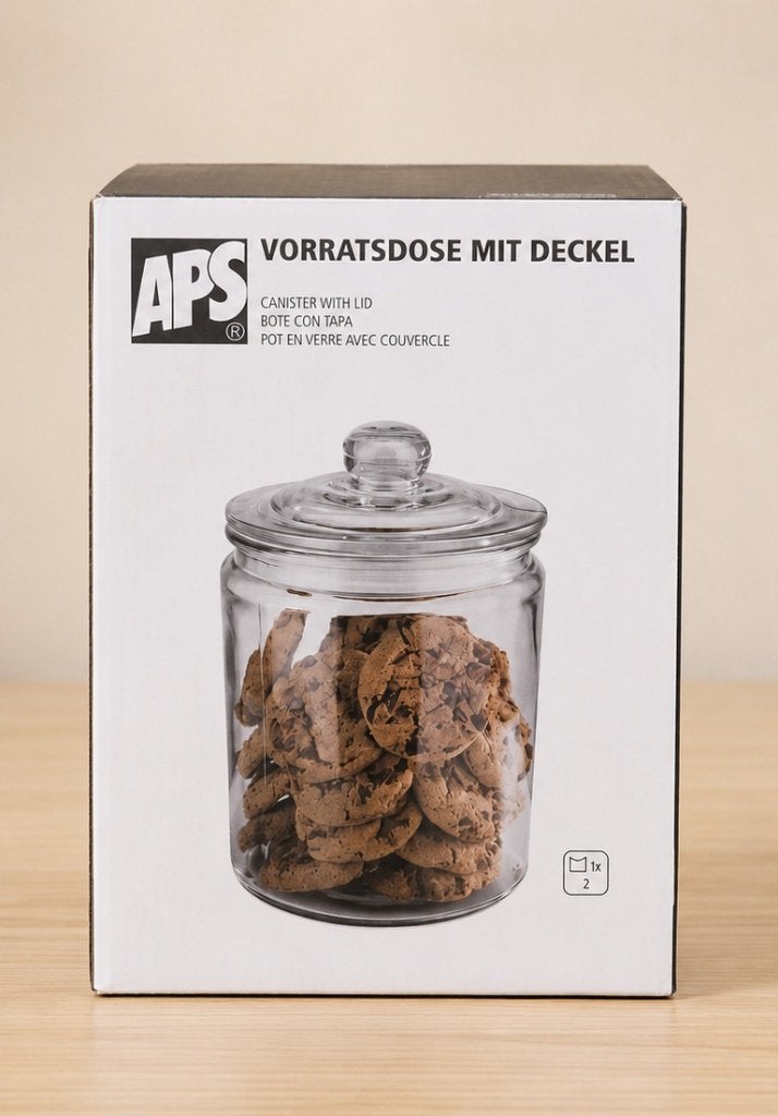 APS CLASSICO glazen voorraadpot met deksel – 2 liter, Voorraadpot, Verzenden, Glas, Overige merken