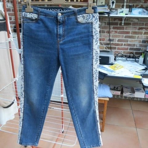 Jeans kant blauw Ermanno Scervino Jeans mt 38 (42it), Kleding | Dames, Blauw, Ophalen of Verzenden, Zo goed als nieuw, W30 - W32 (confectie 38/40)