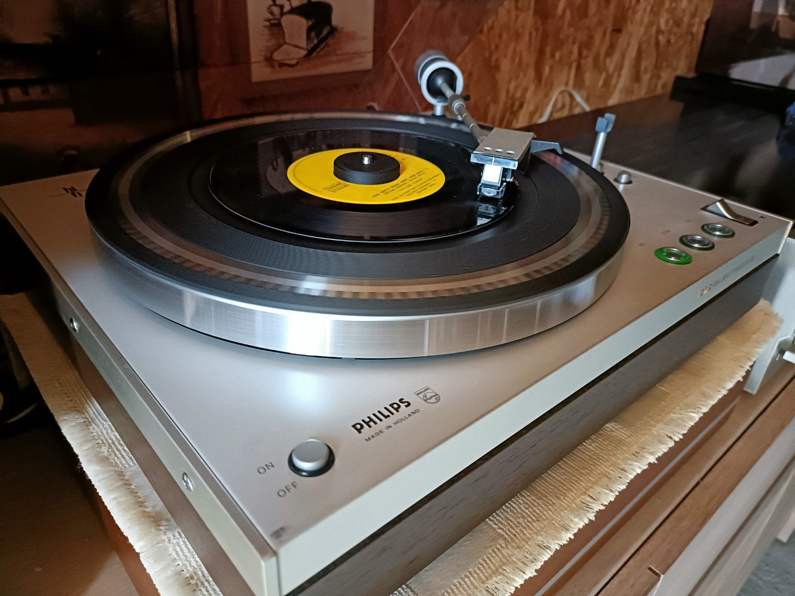Philips GA212 Fisheye, TV, Hi-fi & Vidéo, Tourne-disques, Tourne-disque, Enlèvement ou Envoi, Utilisé, Réglage pitch