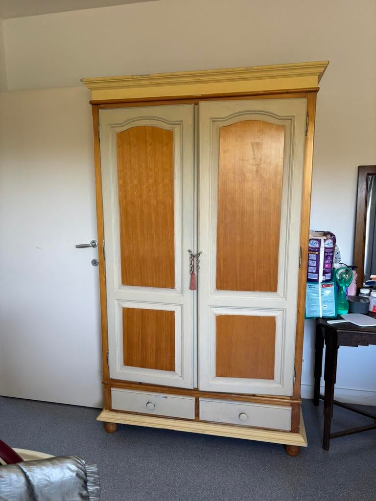2 Garde robe en pin massif, Garde robe, Avec tiroir(s), Comme neuf, 100 à 150 cm