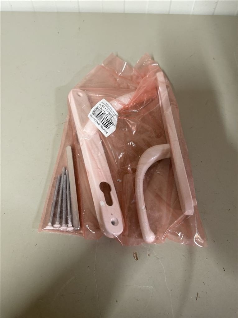 Witte Deurkruk Fab & Fix voor Kunststof Deuren - Set van 2, Doe-het-zelf en Bouw, Hang- en Sluitwerk, Ophalen of Verzenden, Nieuw