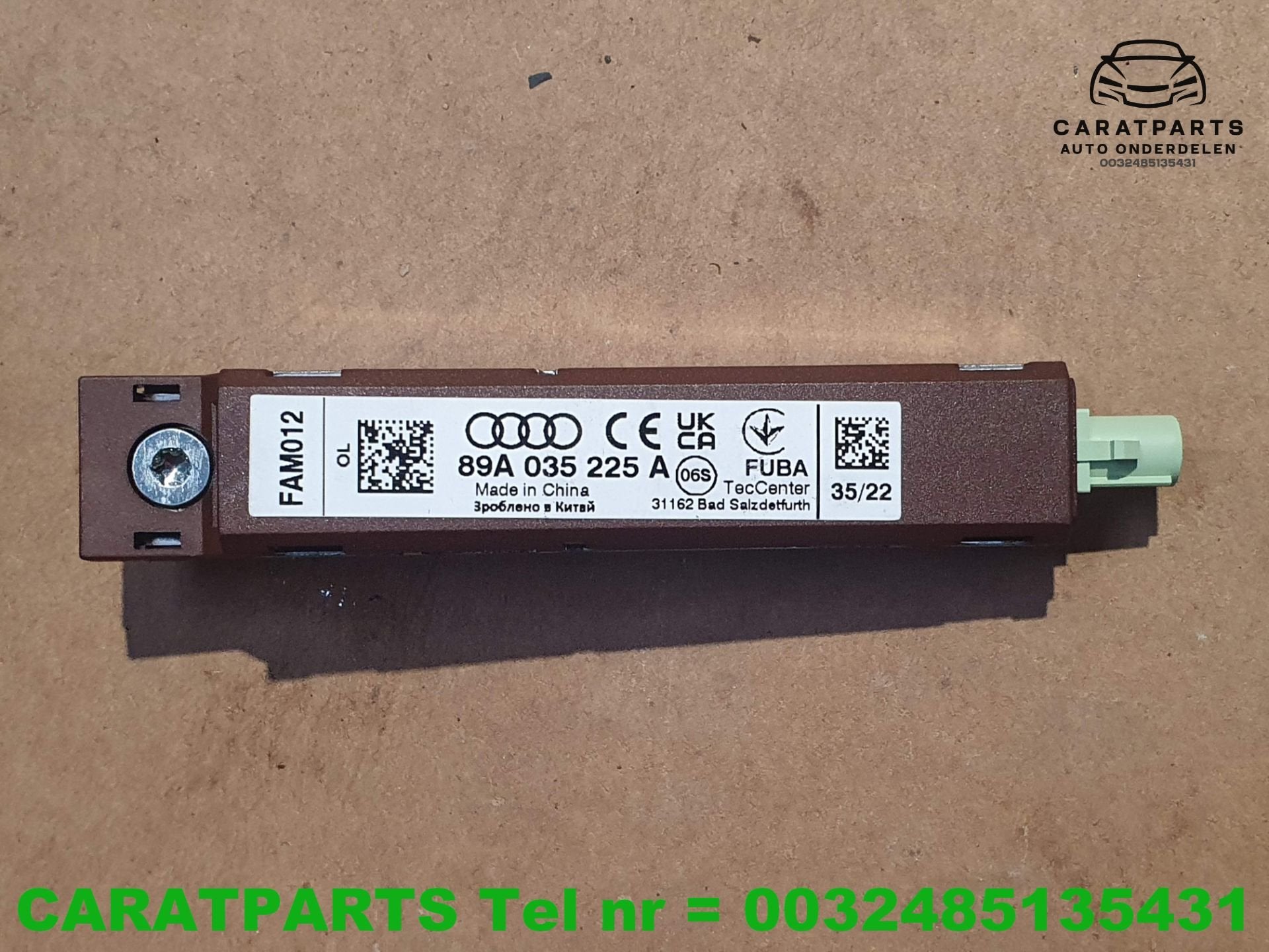 89A035225A Audi Q4 antenne versterker Q4 e-tron, Auto-onderdelen, Gebruikt, AUDI AG, Auto-Union-Strasse 1
85045  Ingolstadt, DE