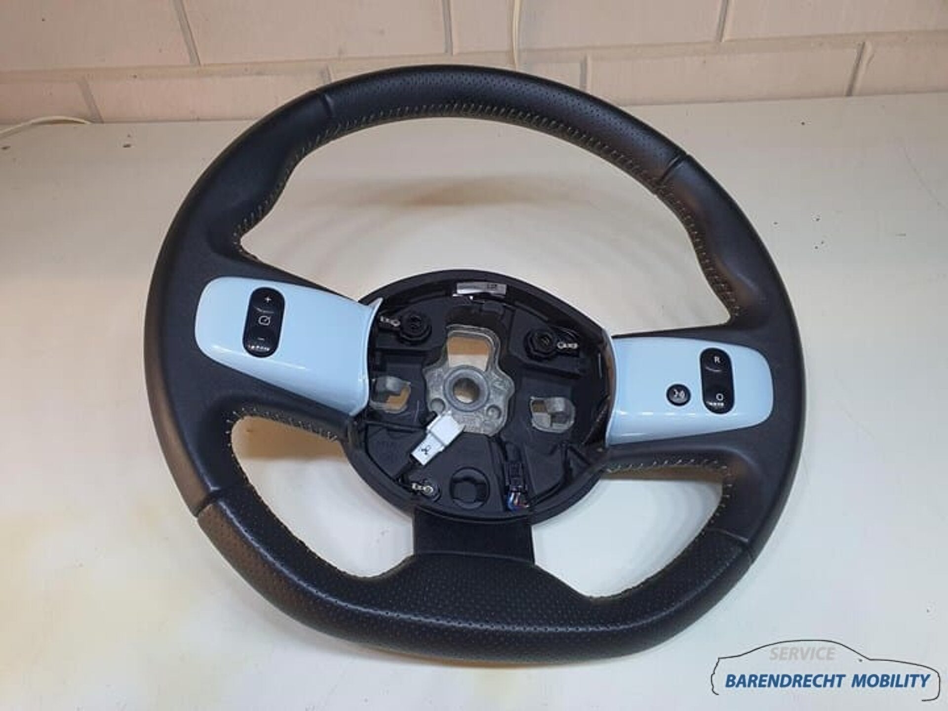 Stuurwiel Renault Twingo III 3 leer leder zwart blauw geperf, Renault Group, Gebruikt, Contact.group@renault.com, Renault