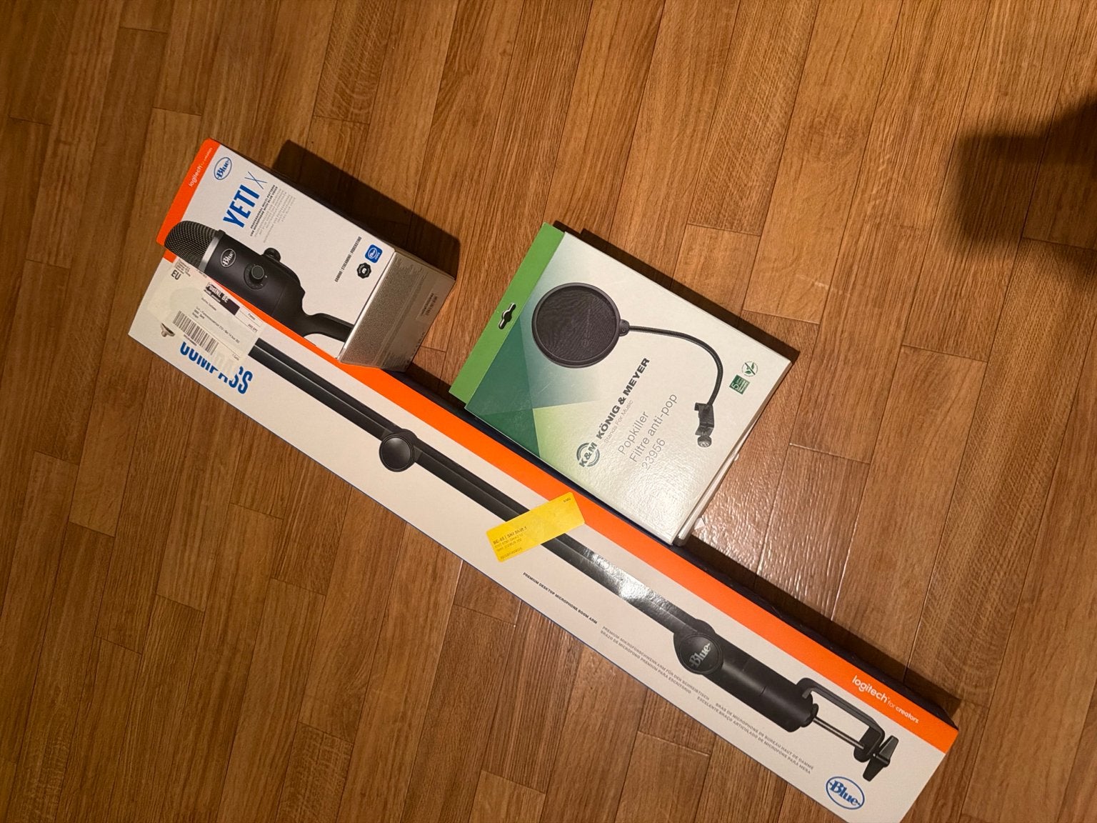 Blue Yeti X + Blue Compass + K&M Pop Filter – NIEUW, Muziek en Instrumenten, Ophalen of Verzenden, Nieuw