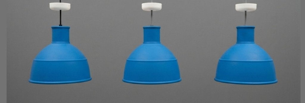 Originele Muuto Unfold Hanglamp Blauw, Enlèvement ou Envoi, Geen, Geen, Comme neuf