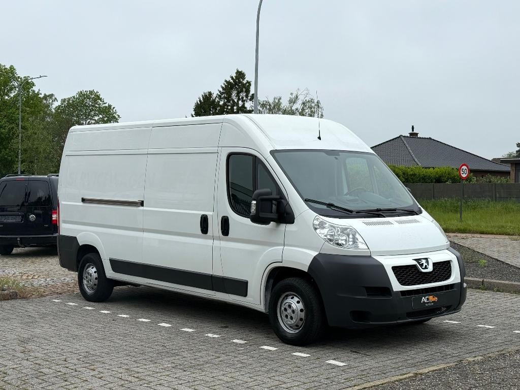 ✅Peugeot Boxer 2.2HDi L3H2/Garantie/78.480km/BTW/2012/1.Eig, Voorwielaandrijving, Euro 5, Stof, Zwart