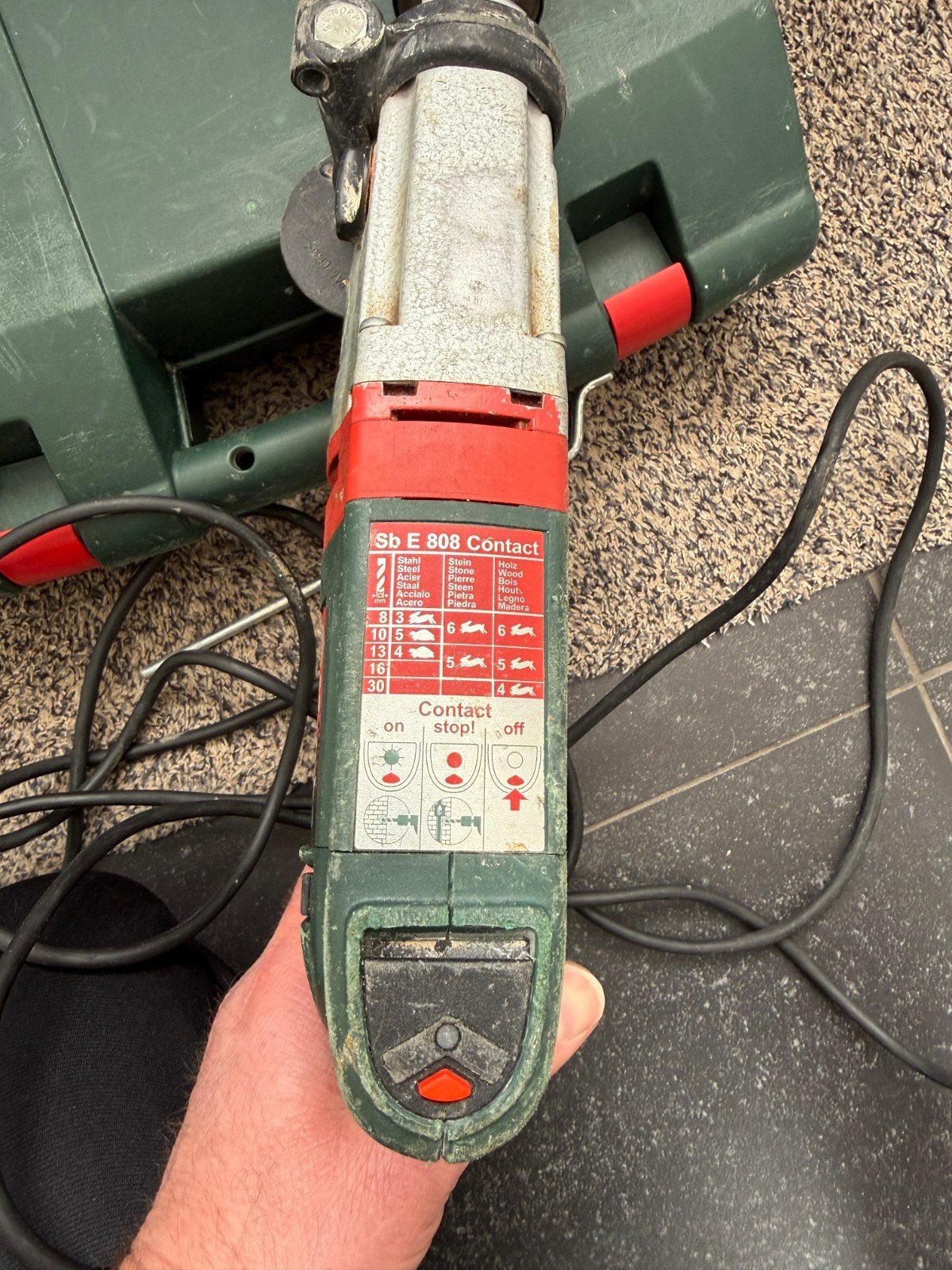 Boormachine Metabo, Doe-het-zelf en Bouw, Gereedschap | Boormachines, Ophalen, Gebruikt, Boormachine