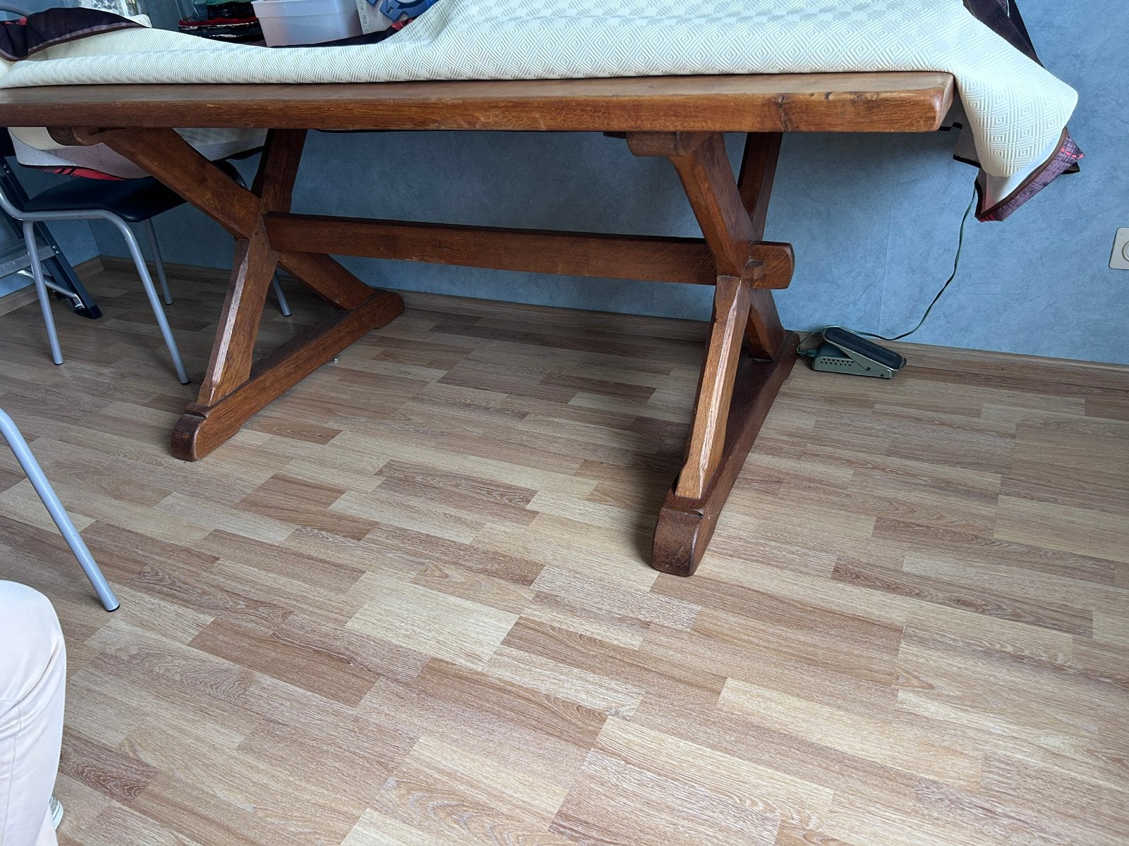 Massief eiken tafel, Ophalen, Gebruikt