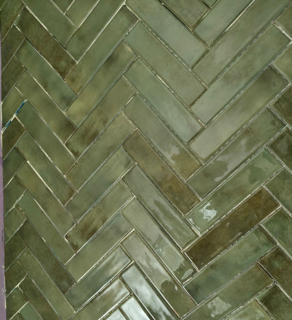 Wandtegel kleur mosgroen, Bricolage & Construction, 20 à 40 cm, Céramique, Enlèvement, Moins de 20 cm