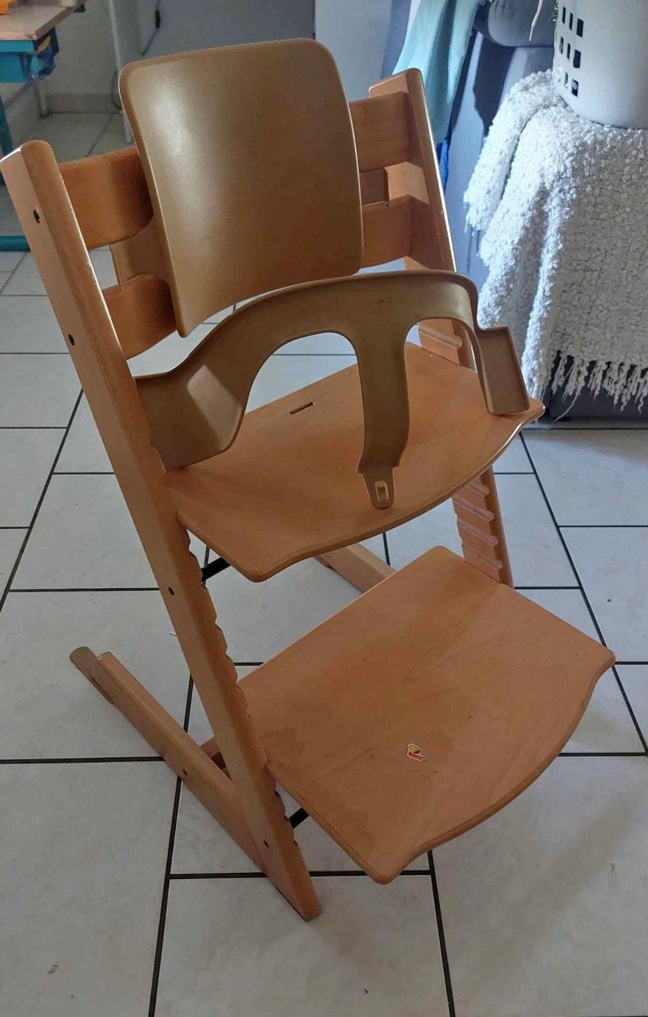 Chaise Stokke bois naturel, Kinderen en Baby's, Kinderstoelen, Ophalen, Zo goed als nieuw