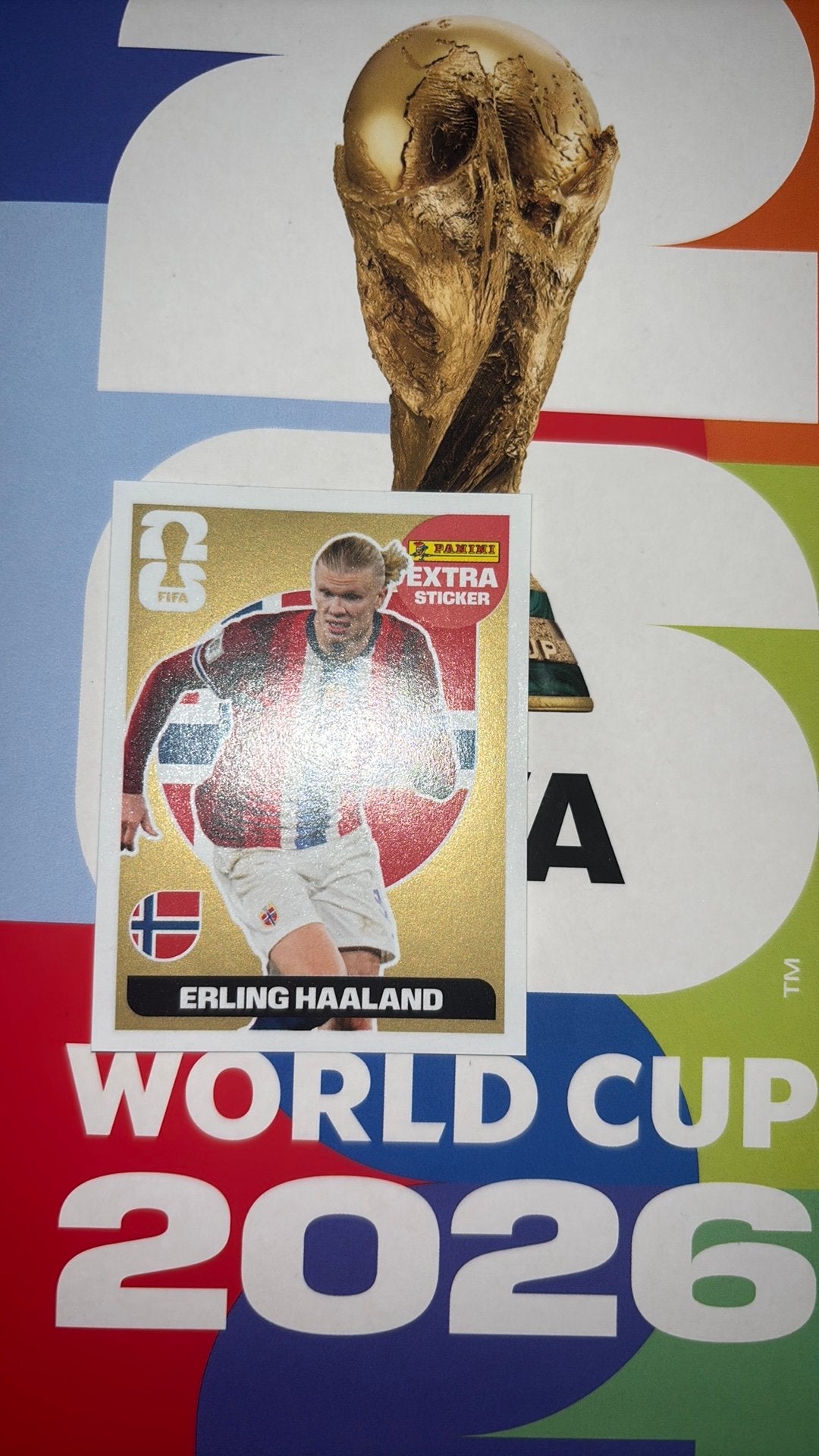 Gold extra sticker erling haaland, Ophalen of Verzenden, Zo goed als nieuw, Sport