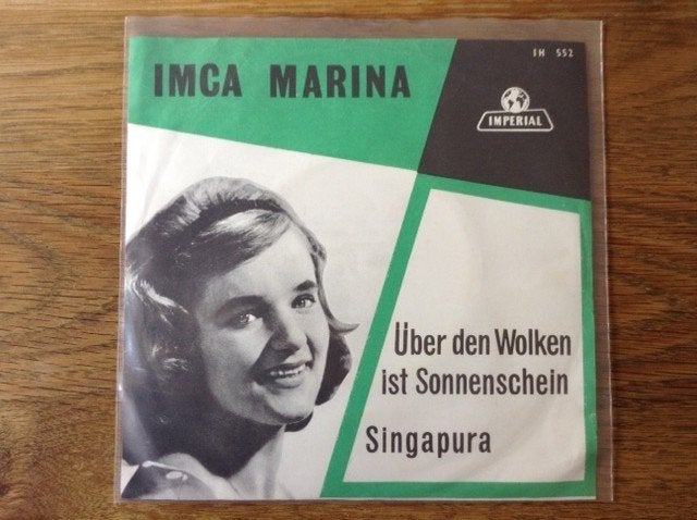 single imca marina, Cd's en Dvd's, Vinyl Singles, 7 inch, Ophalen of Verzenden, Fotohoes, Pop