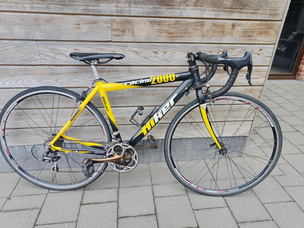 Hiker racing 2000 racefiets, Fietsen en Brommers, Fietsen | Jongens, Gebruikt, Velgrem, Versnellingen, Ophalen