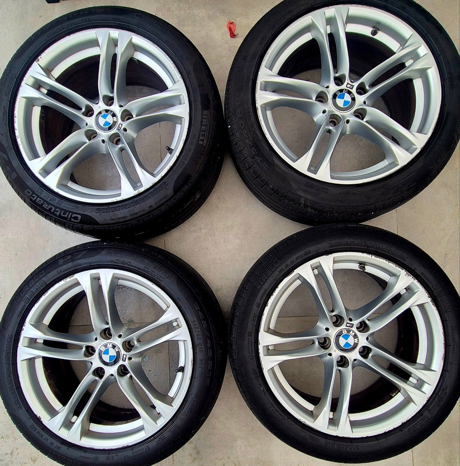 JANTES BMW 18 POUCES LES PLUS LARGES EN M D'ORIGINE AVEC PNE, Autos : Pièces & Accessoires, Enlèvement, 18 pouces, Pneus et Jantes