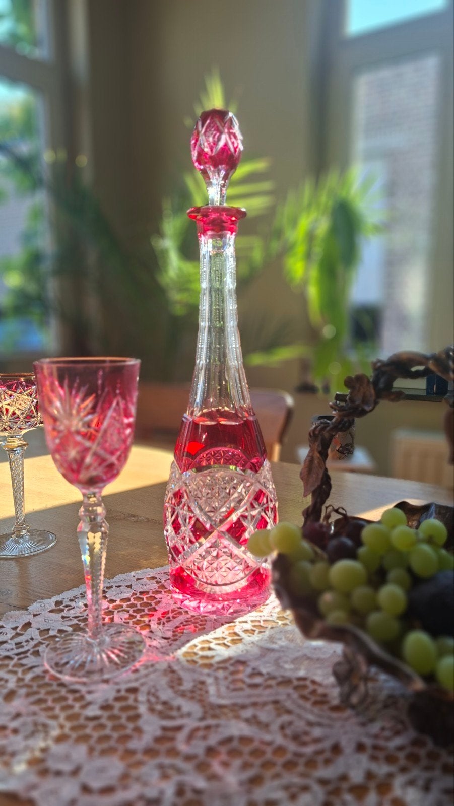 Carafe à vin Val Saint Lambert, Mod. « Terrifié », Enlèvement ou Envoi