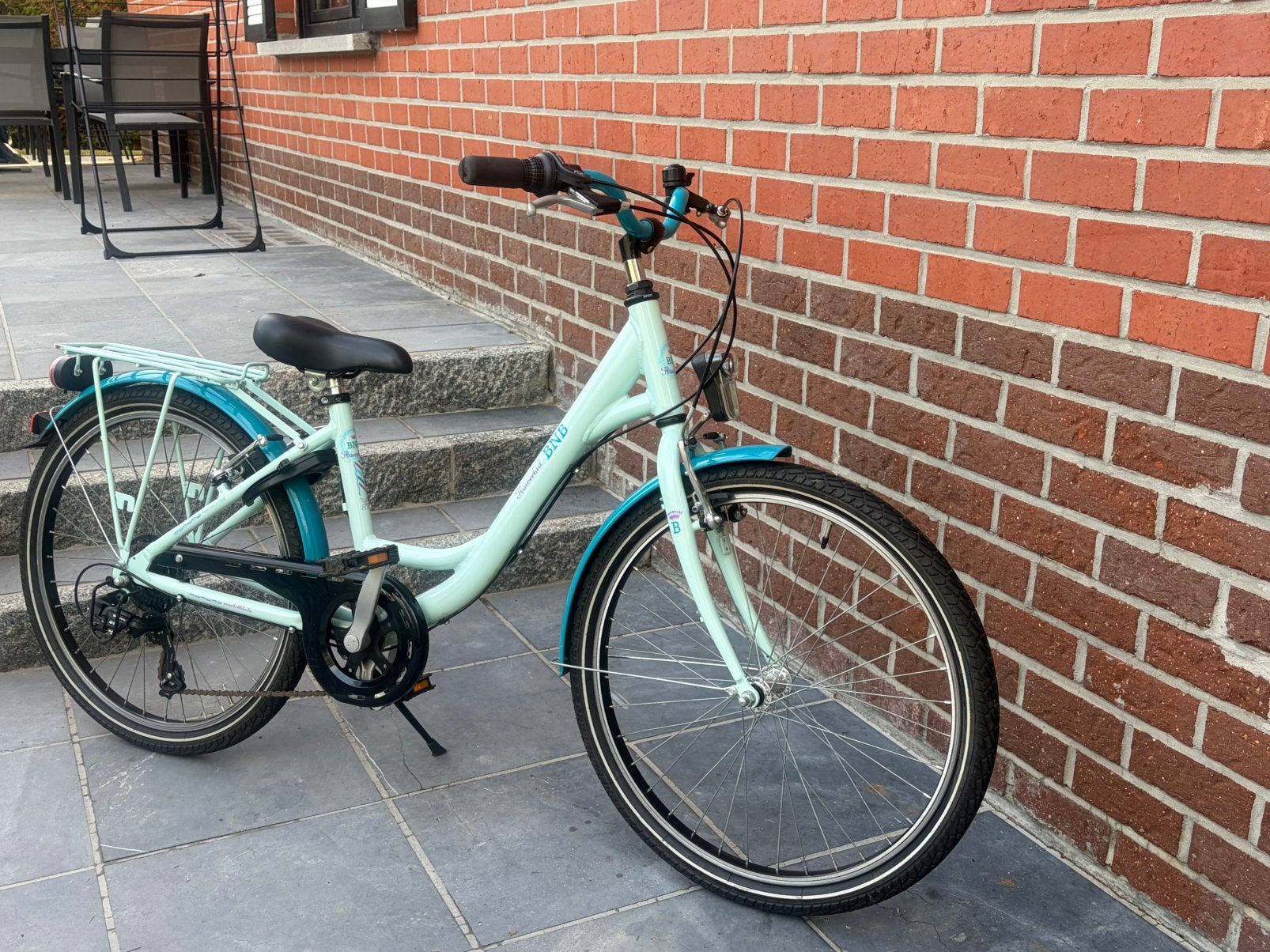 Meisjesfiets BNB Flowerkid 24”- In mooie staat, Ophalen, Gebruikt, Velgrem, 20 inch of meer