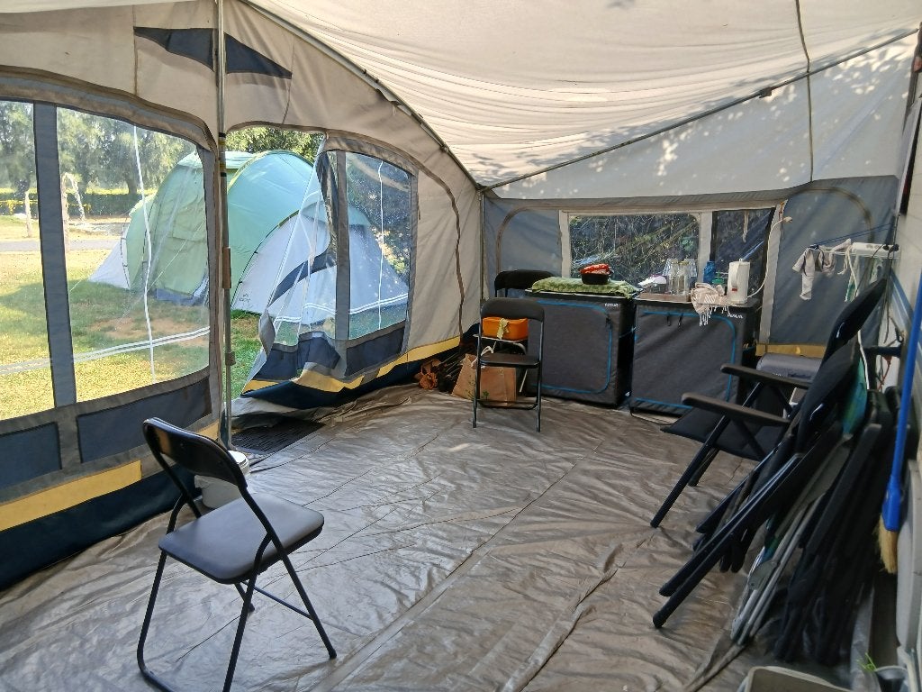 Voortent DWT omloopmaat 15, Caravans en Kamperen, Voortenten en Luifels, Ophalen, Gebruikt, PVC, Overige merken