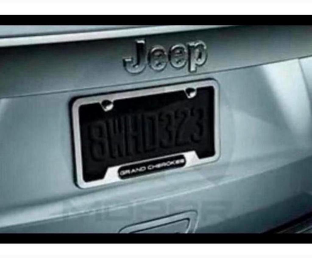 2011-19 Jeep Grand Cherokee Mopar Chrome 18.2 kentekenhouder, Ophalen of Verzenden, Nieuw, Jeep