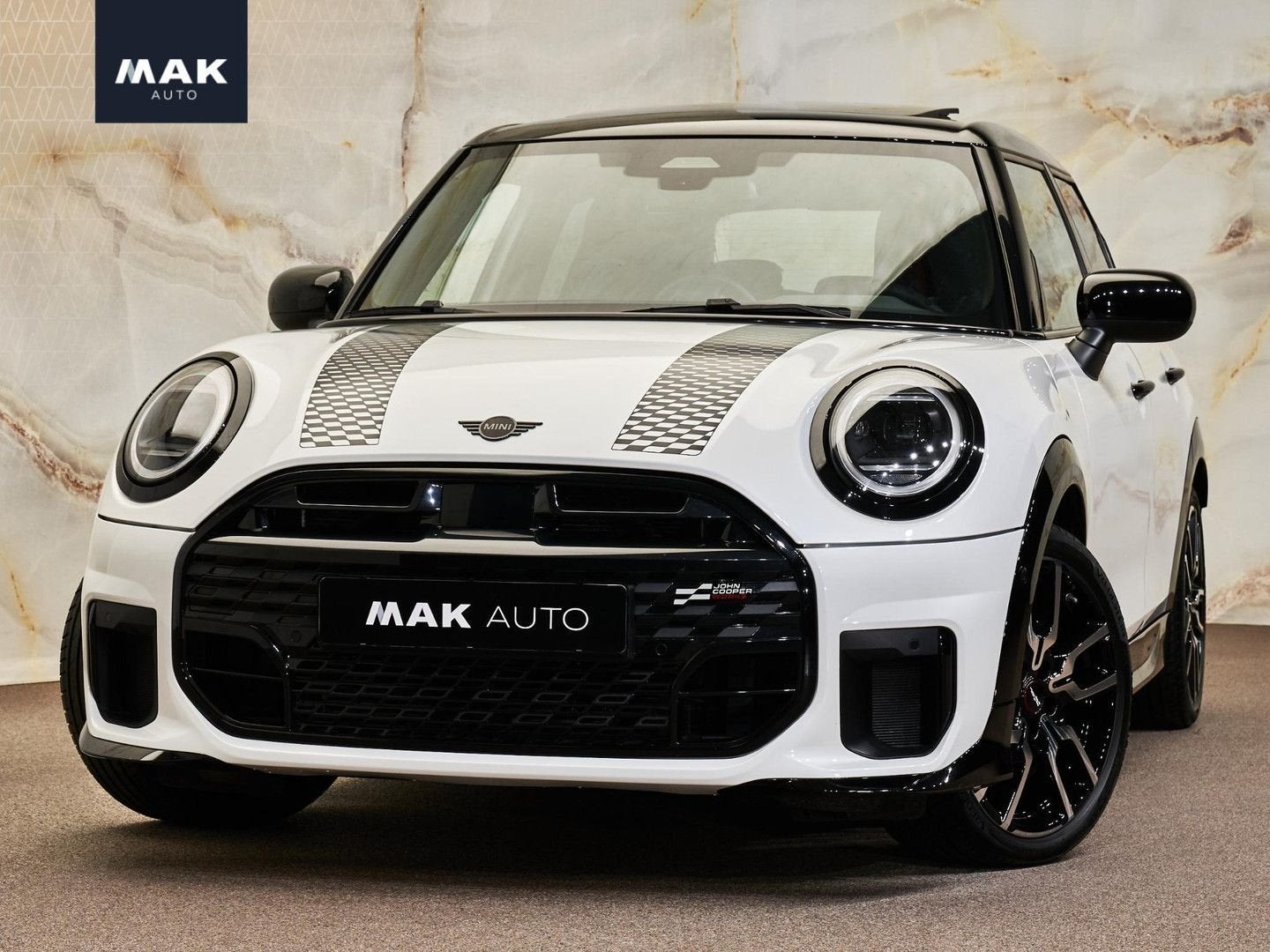 MINI John Cooper Works 1.5 Cooper , 5-Deurs,  NL-auto, pano,, Automaat, Zwart, Wit, Bedrijf