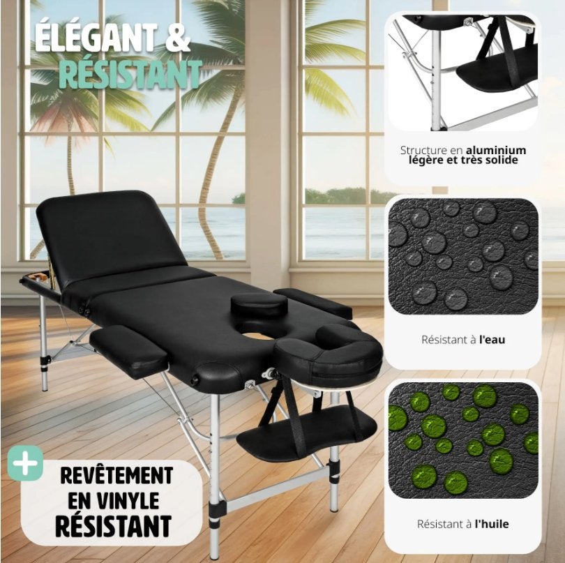 Table de massage 3 zones en alu pliante Neuf, Sports & Fitness, Neuf, Vampira1804@hotmail.com, Pets&gardenshop, Table de massage