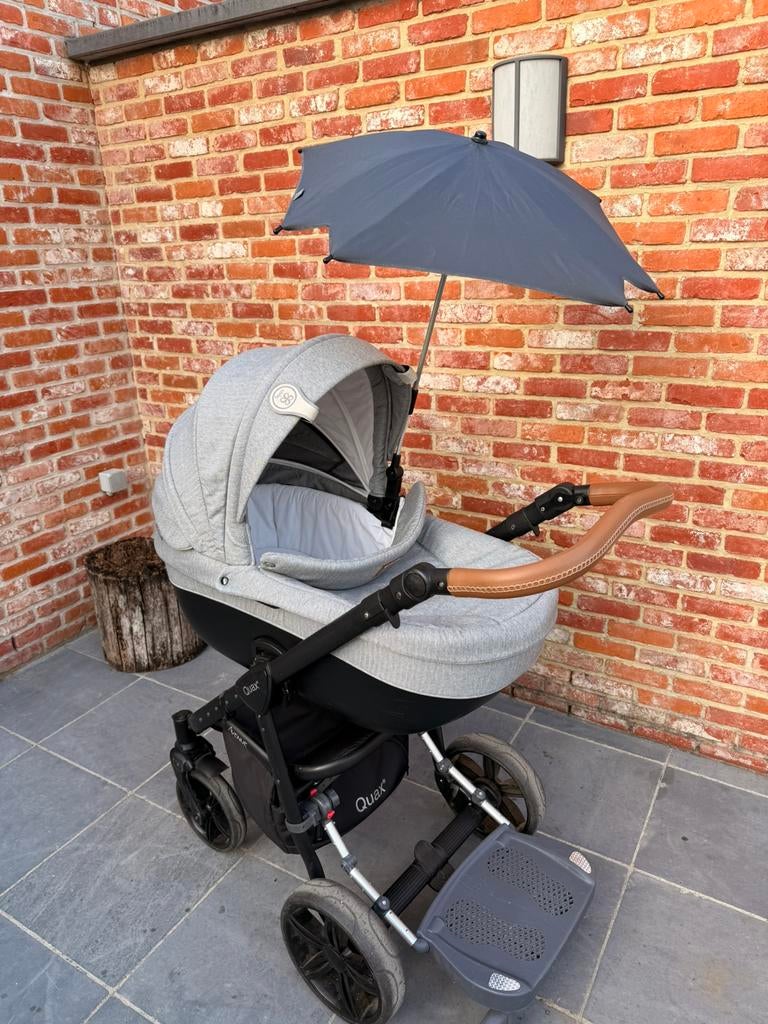 Quax Avenue wandelwagen Chevron grey, Autres marques, Tige de poussée réglable, Poussette combi, Comme neuf