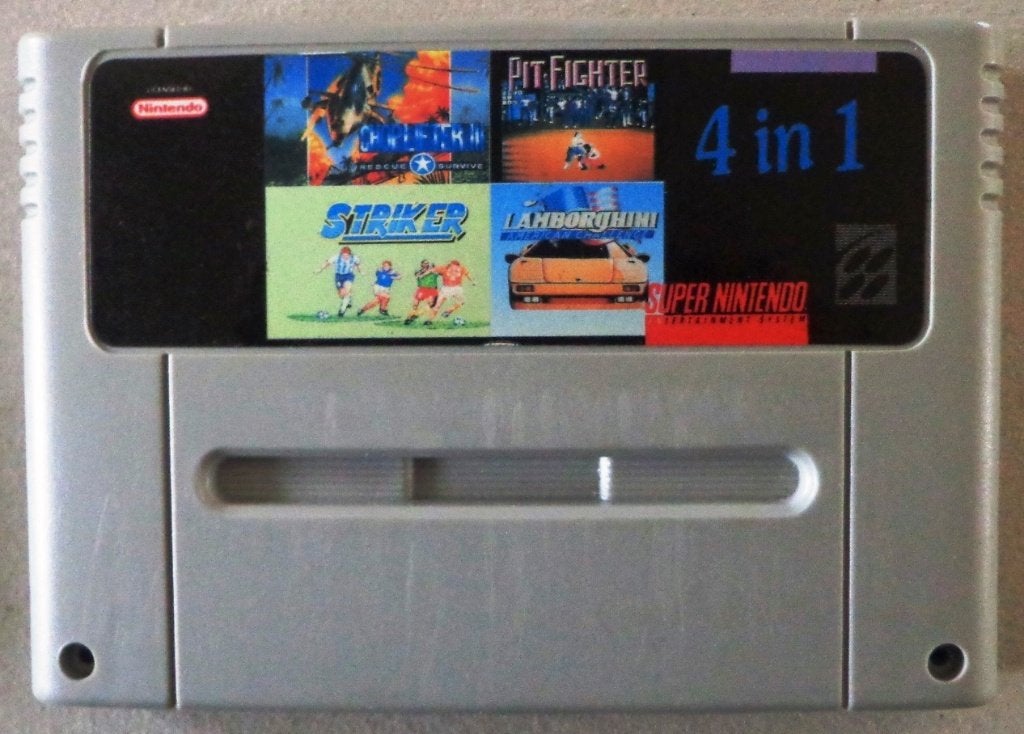 4 in 1 voor de Europese Super Nintendo, Games en Spelcomputers, Games | Nintendo Super NES, Ophalen of Verzenden, Gebruikt